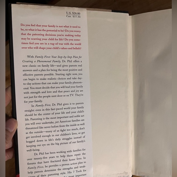 ⭐️Dr Phil Family First Hardcover - Picture 4 of 6